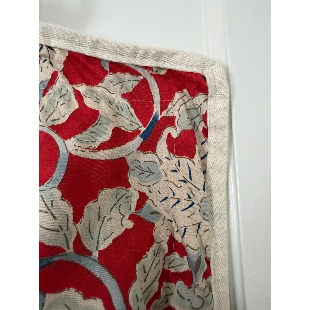 VTG Ralph Lauren Cote d'Azur King Sham Red Blue Sunflower Country Floral 37